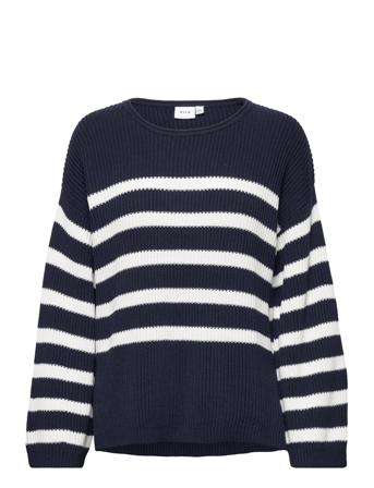 Viching 7/8 Knit Top/Pb Navy Vila