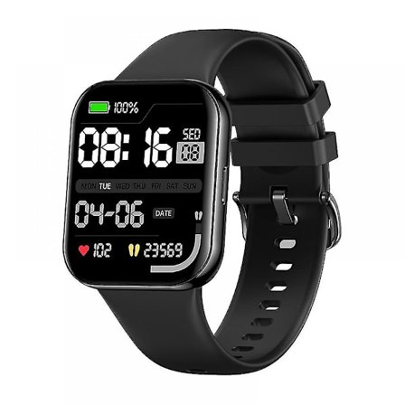 Smart Watch, 1,85'' Fitness Watch Ip67 Vattentät Ai Röststyrning Med SMS Och Ring, Aktivitetsspårare Smartklocka Med Puls, Blodsyre Och Sle