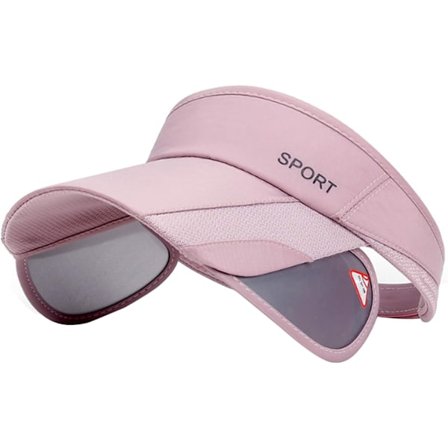 Sommer solskærm kasket - Dame justerbar golfkasket med udtrækkelig skygge, UV-beskyttelse strand/tennis sportskasket