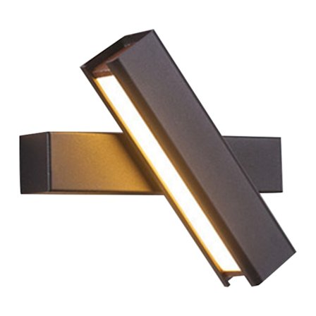 Enkel Vägglampa 350° Roterbar Dekorativ Lampa för Sovrum Hem Vit och Svart