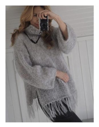 Knit Norway Lindteinstrikk Frindge Genser Oppskrift