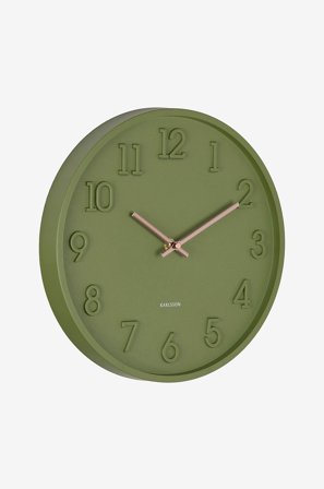 Karlsson - Seinäkello Calma - Vihreä - Seinäkellot & pöytäkellot - - Homeroom