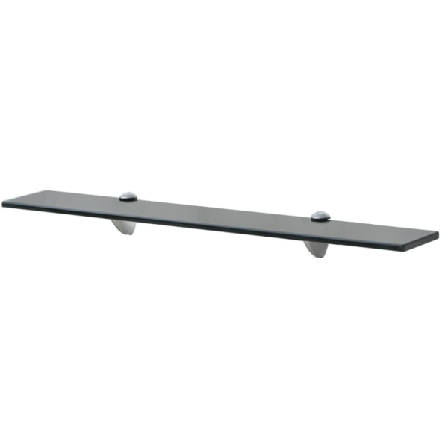 Vidaxl Svävande Hyllor 2 St Glas 70x10 Cm 8 Mm Svart