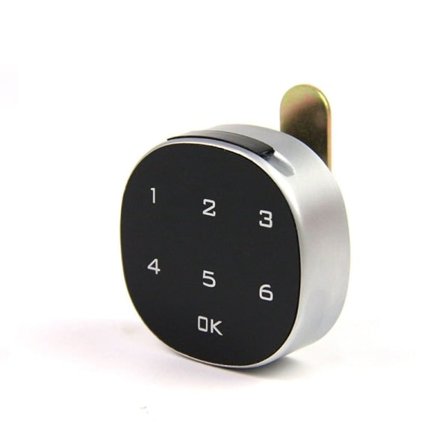 Digital kodelås, kombinationslås i zinklegering med berøringsskærm