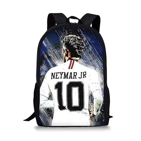 Fotbollsstjärnan Neymar Jr Skolväskor För Pojkar Flickor 3D-tryckta Skolryggsäckar Barnväska Förskoleryggsäck Barn Bokväska