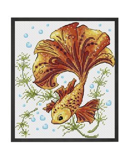 Broderikit Tavla Magisk fisk