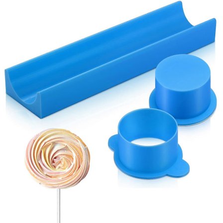 Rund Kakeform med Brett og Skyver, 3D-printet Kakeformkutter og Skyver, Bakeformer for Hjemmebaking og Selskaper