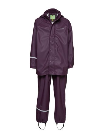 CeLaVi Basic Rainwear Set -Solid Pu - Purple - 110