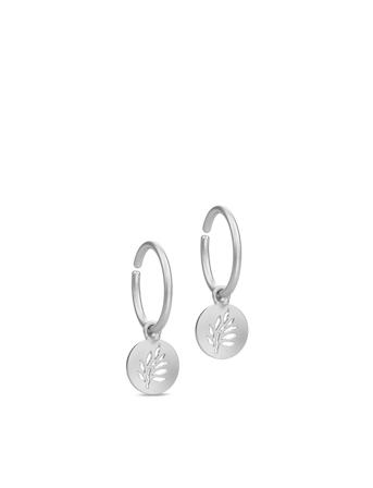 Signature Mini Hoop - Rhodium Örhänge Smycken Silver Julie Sandlau