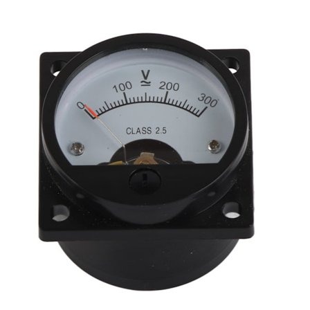 Rund Voltmeter ABS Analog Urtavla Panelmätare Noggrant Verktyg för Mätning SO‐45 AC 0‐300 V