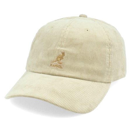 Kangol - Beige unconstructed Cap - Corduroy Manchester Baseball Beige Adjustable @ Hatstore