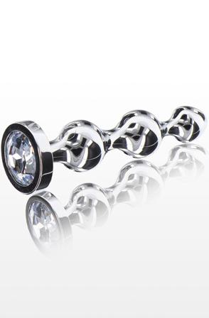 ToyJoy Diamond Star Beads Medium Analplugg metall - Blushme.se