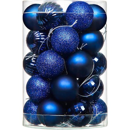 Julekugler Pynt Juletræ Dekorationer til Juletræ, Hængende Julekugle Pynt til Bryllupper Fest Dekorationer Kroge Perfekt