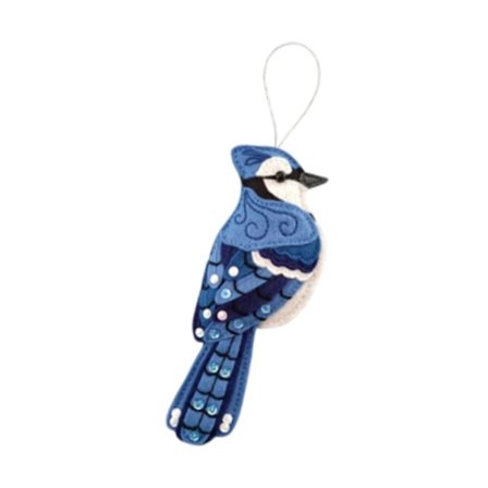 Vinter Filt Fuglepynt Dekor - 1 Stykke