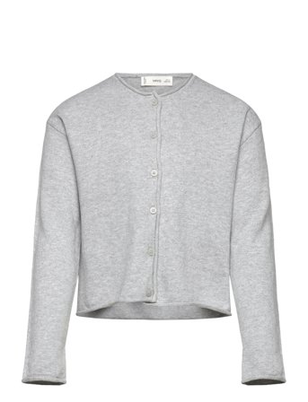 Mango Long Sleeves Knit Cardigan - Grey - 11-12
