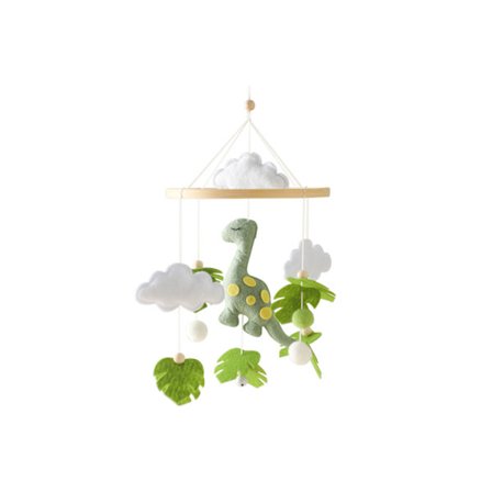 Filt dyremobiler for senger og barnevogner: utvikler hånd-øye-koordinasjon og er en pedagogisk leke.