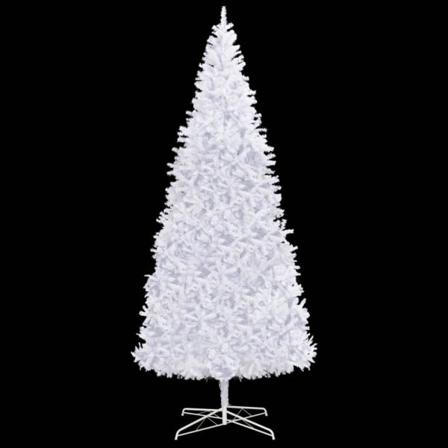 Vidaxl Plastgran Med Led 400 Cm Vit Vit