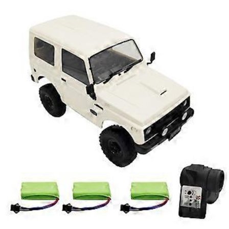C74 RC Truck 1/10 RC Crawler 4WD Genopladelig Fjernstyret Off Road Bil RTR (med 3 batterier)