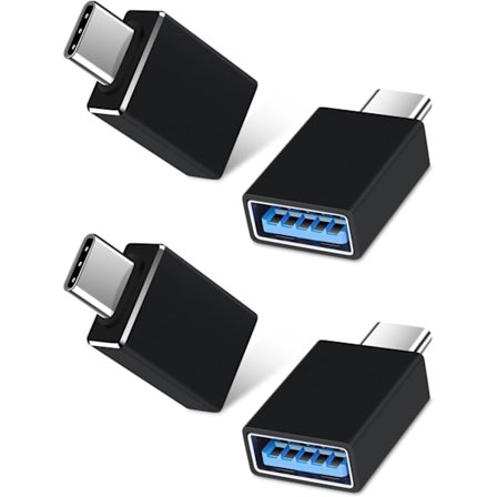4-pack USB C till USB-adapter, typ C till USB 3.0-adapter USBC-sida-