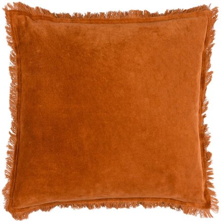 Yard Jaye Kuddfodral i Sammet med Fransar 45cm x 45cm Rost