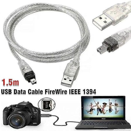 Kompatibel Mini Dv Minidv Usb Datakabel Firewire Ieee 1394 Hdv Camcorder Til Redigering Pc Newway -CNSZ