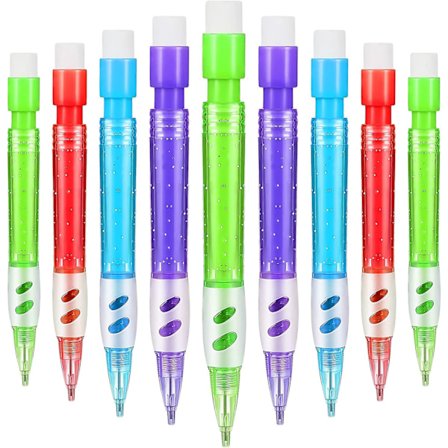 Mini 0,7 mm mekanisk penna med mini suddgummi mini penna kontorsmaterial (16 stycken)