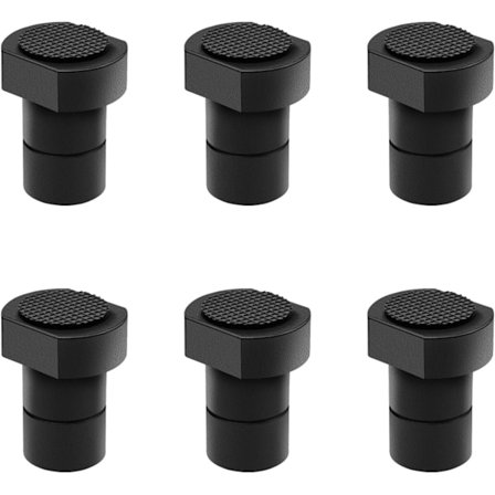 6 stk. Benkeklemme i aluminiumslegering for benkefeste for snekkerbenk, klemmeplugg for posisjonering, benketilbehør for 20 mm hull