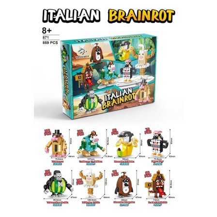 Brainrot Byggset - Samling av Byggfigurer