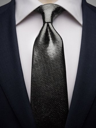 John Henric Men's Silberne Krawatte Size 8