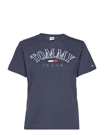 Tjw Relaxed College Logo Tee Blue Tommy Jeans
