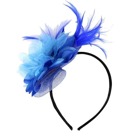 Elegant Dame Hat Strop Blomst Fjer Fest Hat Hårklemme Hovedbånd Tilbehør Fascinatorer til Kvinder