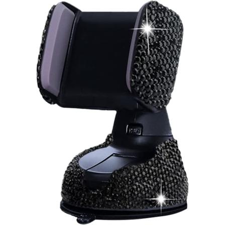 Bling Biltelefonhållare, 360° Justerbar Crystal Auto Phone Hol
