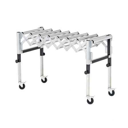 Roller conveyor FLOW, flexible, small, 450-1300x600x670-940 mm