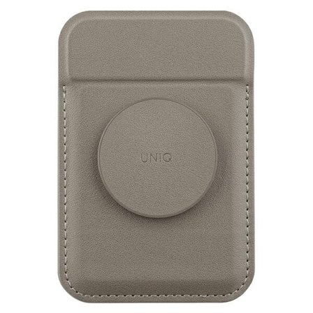 Uniq Flixa Magnetisk kortpung med stander Grå/Flintgrå MagSafe