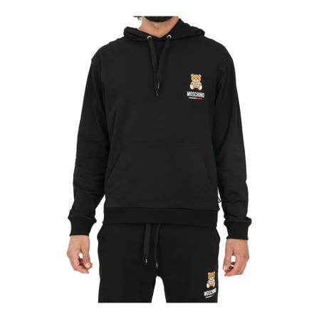 Moschino, Hoodies Czarny, Mężczyzna, Rozmiar: S