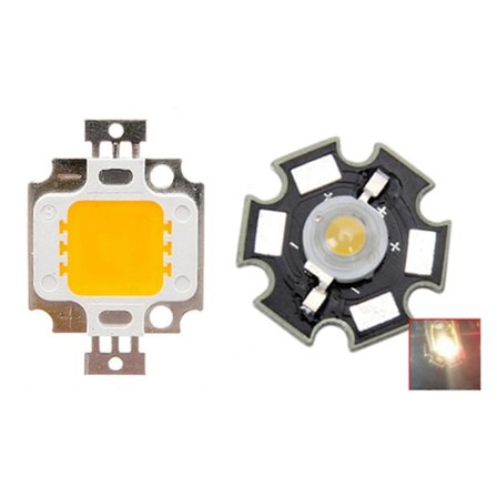 3w Tehokas Star Led Valolamppu (valkoinen) & 10w Led Cob Siru Valonheitin Valonheitin Spotti L