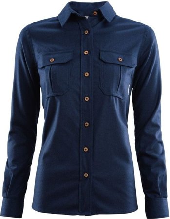 Aclima W's LeisureWool ReBorn Wool Shirt Navy Melange
