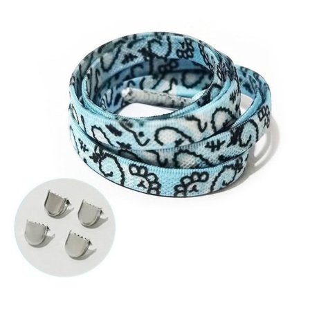 Cashewblomma Platta Skosnören Sneakers Skosnören SKY BLUE Himmelsblå