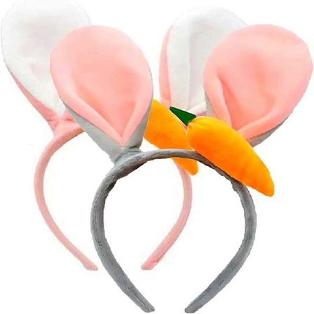 2 stk. Julehareører Pandebånd til Børn