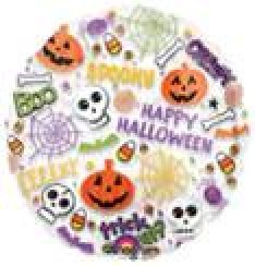 Plastballong Happy Halloween - Halloween Dekoration - Kalaslagret.se