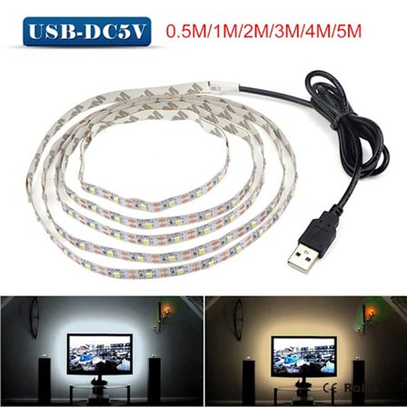 5V TV LED Baggrundsbelysning USB LED Strip Light Dekor Lampe
