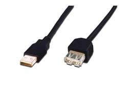 Digitus USB 2.0 extension cable, type A M/F, 1.8m, USB 2.0 conform, bl