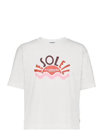 Tee With Graphic In Organic Cotton White Scotch & Soda