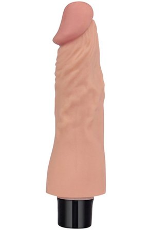 Lovetoy Real Softee Vibrating Dildo 18 cm - Woome.pl
