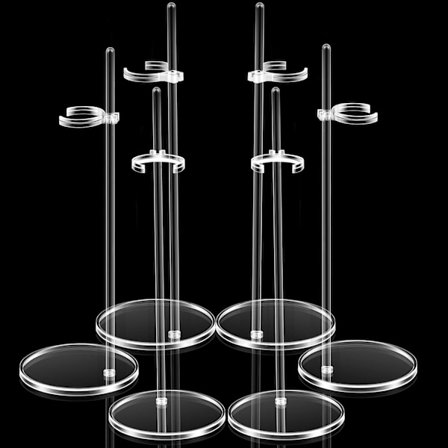 6 Stykker Dukkeutstillingsstativ Holder Plast Dukke Stativ Holder, ZQKLA