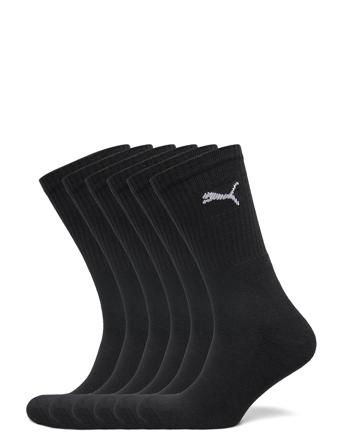 Puma Crew Sock 6P Underwear Socks Regular Socks Musta PUMA