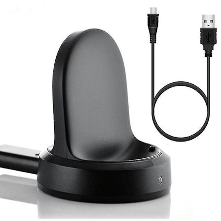 Lader for Samsung Gear S3, ladestasjon med USB-kabel
