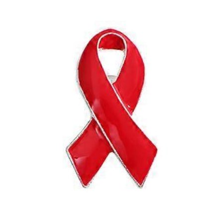 Punainen nauha -rintaneula HIV AIDS -tietoisuuden edistämiseen, nappineula, emalinen pinssi, merkki, rintaneula, vaatteiden koristelu, koru M