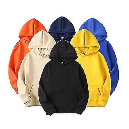 Hoodies Tröjor Herr Dam Mode Enfärgad Höst Vinter Fleece Hip Hop Hoodie Casual Toppar_cv (S röd hoodie)