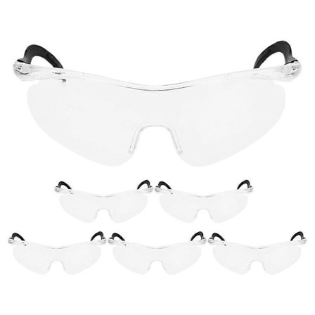 6 stk. sikkerhedsbriller til børn, komfortable beskyttelsesbriller til børn, sikkerhedsbriller til børn, klare sikkerhedsbriller til byggeri